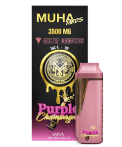 Purple Champagne Melted Diamonds Disposable